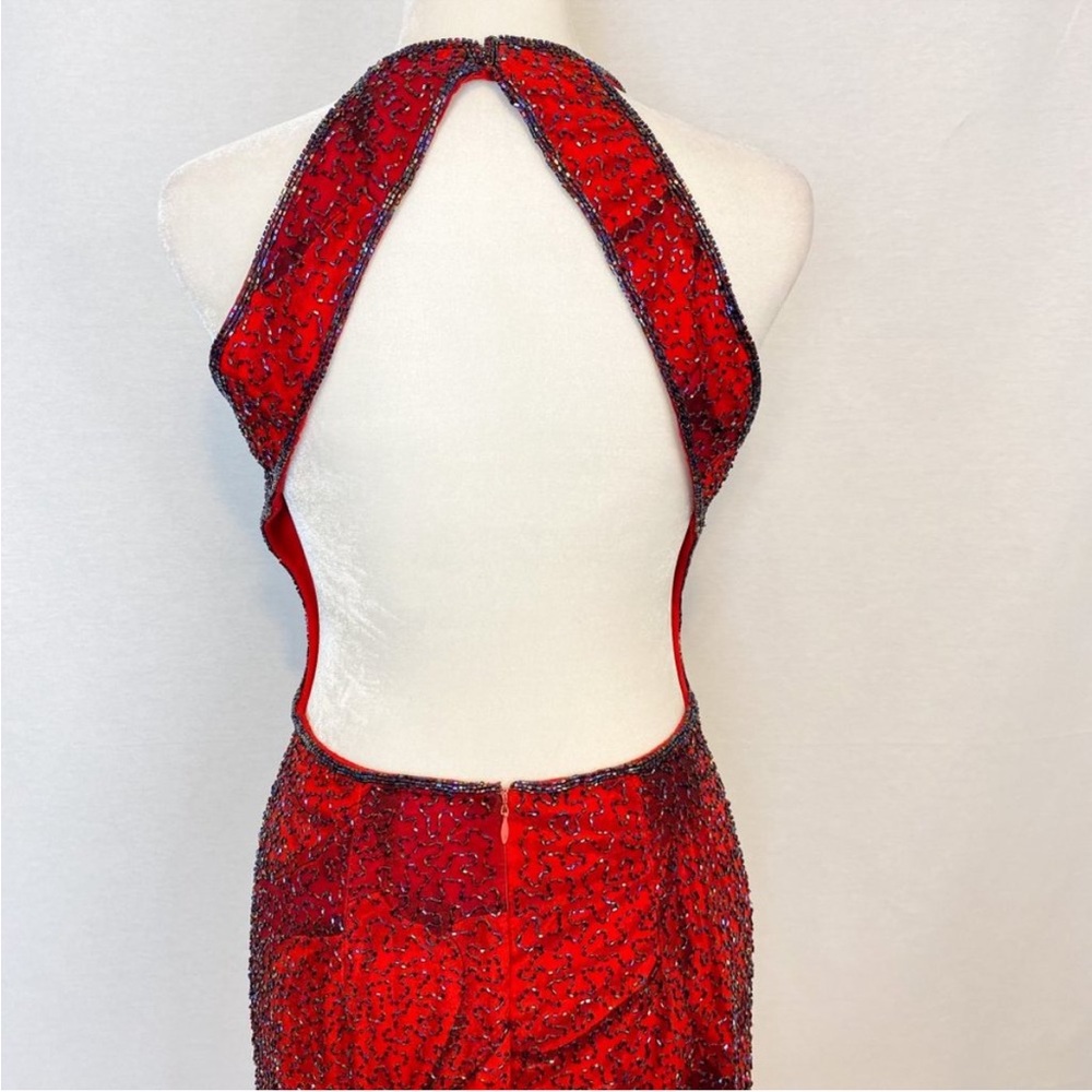 Vintage Cache Beaded Backless Gown - Picture 8 of 12
